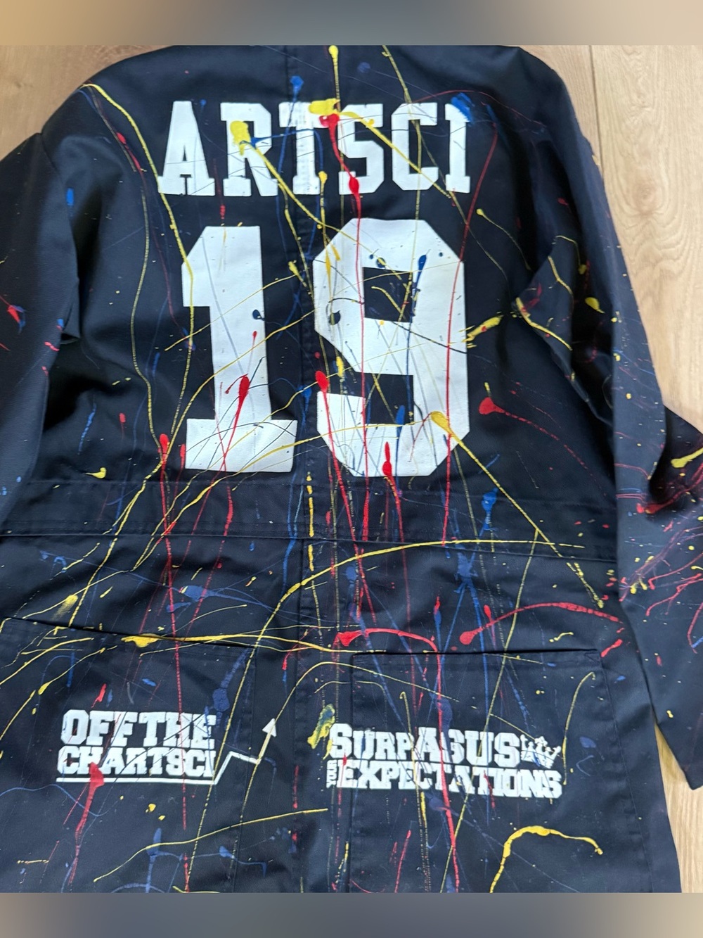 ARTSCI 19' splatter coveralls size 40